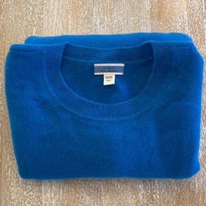 EUC • JCREW Brilliant Blue Cashmere Sweater